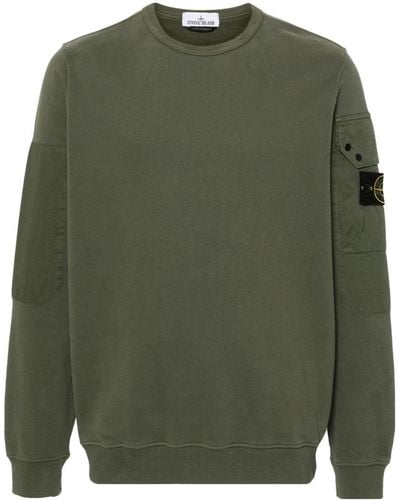 Stone Island Sweater Met Compass-logopatch - Groen