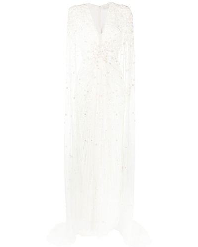 Jenny Packham Sweet Wonder Sequined Gown - White
