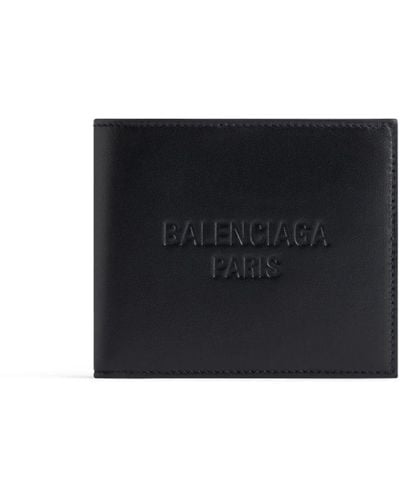 Balenciaga Duty Free Logo-embossed Bifold Wallet - Black