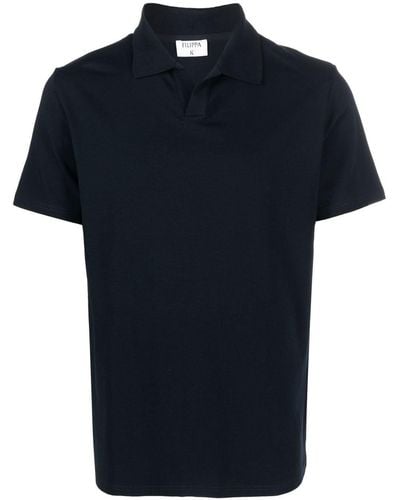 Filippa K Short-sleeve Polo Shirt - Blue