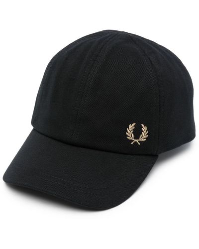 Fred Perry Logo-embroidery Piqué Cap - Black