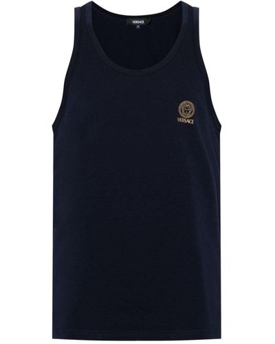 Versace Trägershirt mit Medusa-Print - Blau