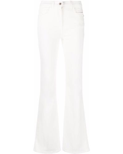 Patrizia Pepe Jeans mit Logo-Patch - Weiß