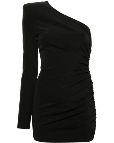 Alexandre Vauthier One-shoulder Ruched Mini Dress - Black