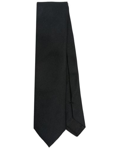 Versace Cravate en soie à logo Vintage '90s - Noir