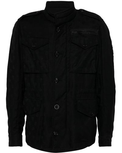 Alexander McQueen Virgin Wool Military Jacket - Black