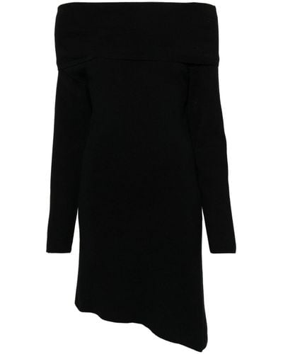 Claudie Pierlot Roll-neck Knitted Dress - Black