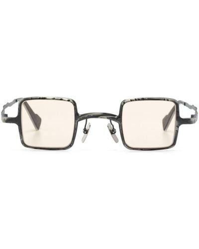 Kuboraum Z21 Square-frame Sunglasses - Natural