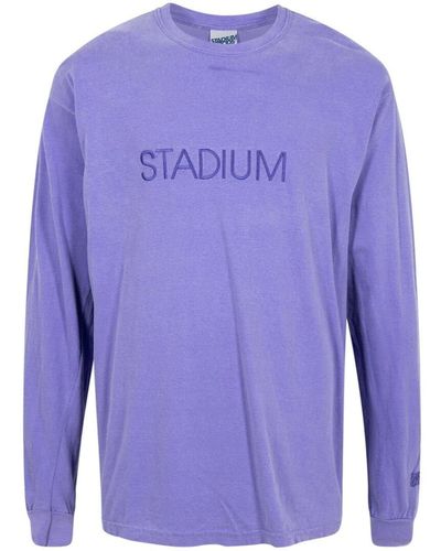 Stadium Goods Outline Long-sleeve "violet" T-shirt - Blue