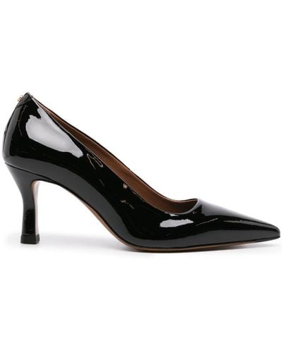 Maje 70mm Leather Court Shoes - Black