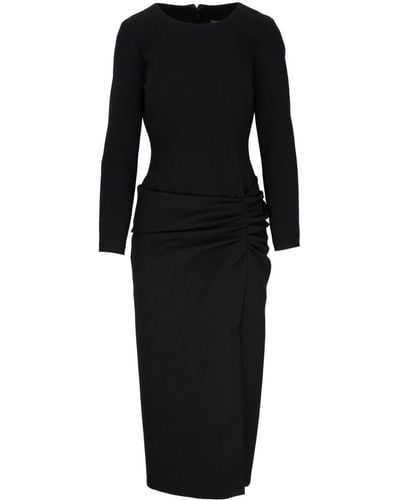 Carolina Herrera Long-sleeve Midi Dress - Black