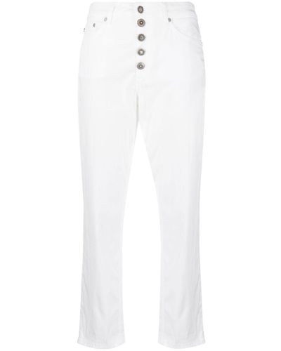 Dondup Koons Loose-fit Cropped Jeans - White