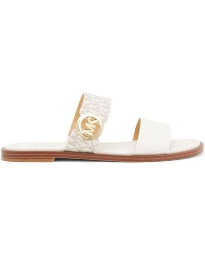 Michael Kors Vera Leather Sandals - White