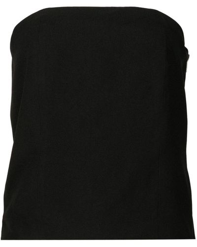 UMA | Raquel Davidowicz Sofa Crepe Bandeau Top - Black