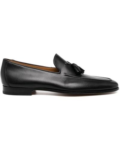 Magnanni Leather Tassel-detail Loafers - Black