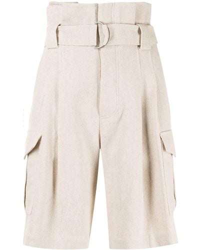 Goen.J Shorts Met Paperbag Taille - Naturel