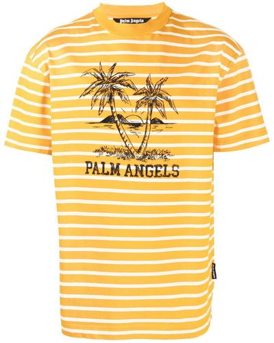 Palm Angels グラフィック Tシャツ - イエロー