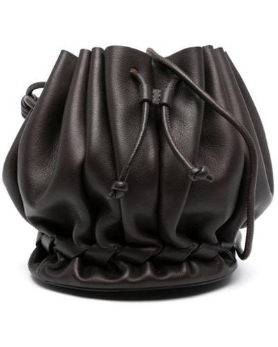 Hereu Molina Leather Bucket Bag - Black