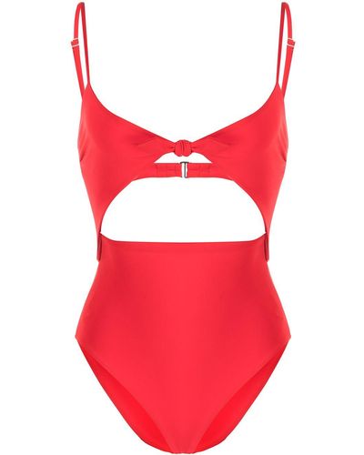 Mara Hoffman Kai Cut-out Swimsuit - Red