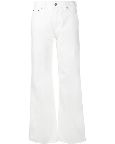 Haikure Wide-leg Denim Jeans - White
