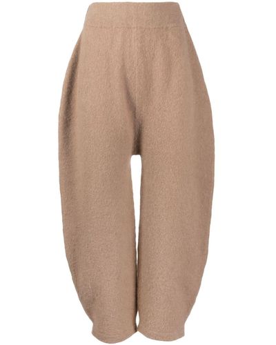 Lauren Manoogian Felted Cropped Trousers - Natural