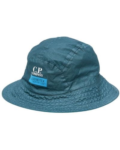 C.P. Company GORE-TEX Fischerhut mit Logo-Print - Blau