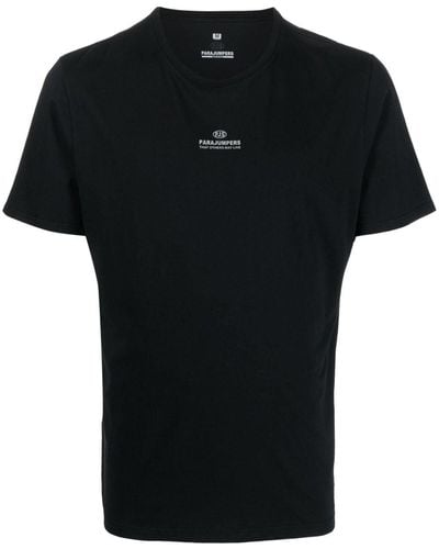 Parajumpers Logo-print Cotton T-shirt - Black