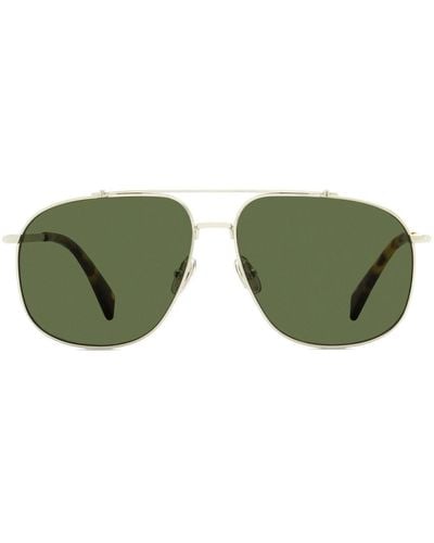 Lanvin Navigator-frame Sunglasses - Green