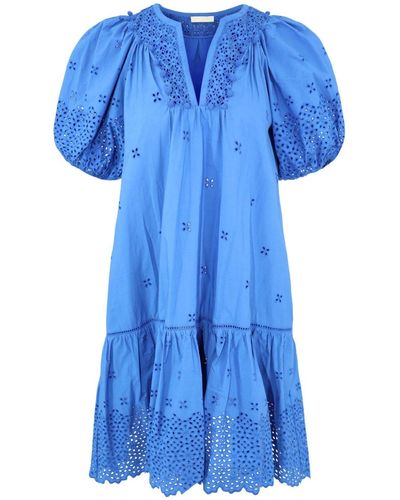Ulla Johnson Aurora Broderie-anglaise Dress - Blue