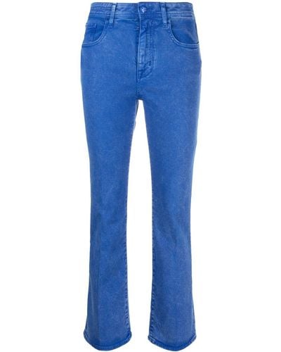 Jacob Cohen Pantalon droit à coupe courte - Bleu