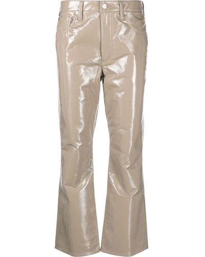Citizens of Humanity Isola Cropped Bootcut Pants - Natural