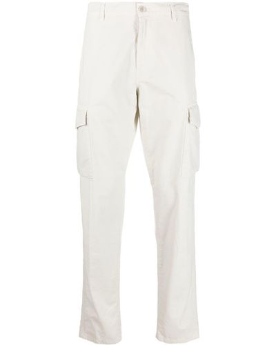 Aspesi Pantalon en coton à poches cargo - Blanc