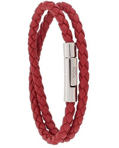 Tod's Woven Strap Bracelet - Red