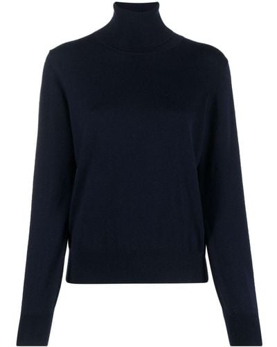P.A.R.O.S.H. High-neck Wool-blend Sweater - Blue