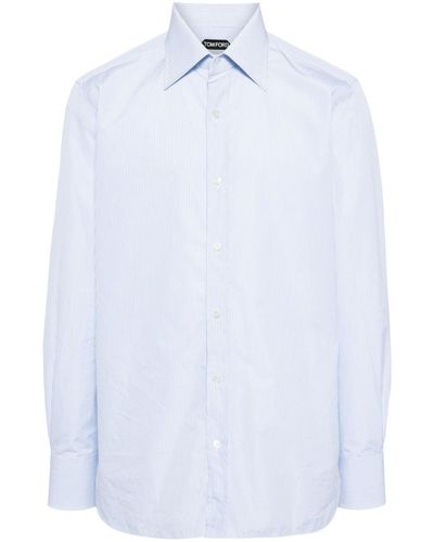 Tom Ford Camisa a rayas - Blanco