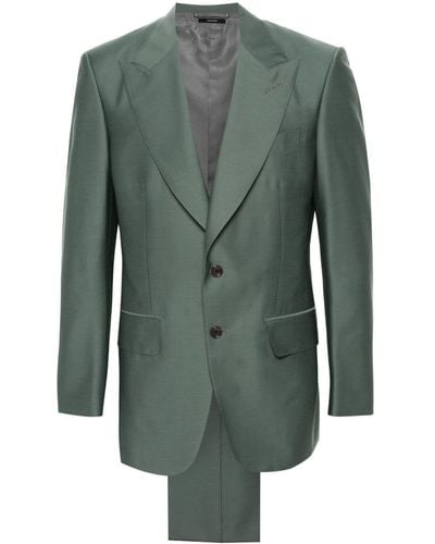 Tom Ford Einreihiger Anzug - Grün