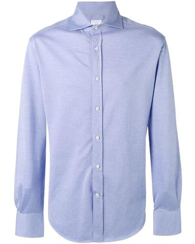 Brunello Cucinelli Cotton Shirt - Blue