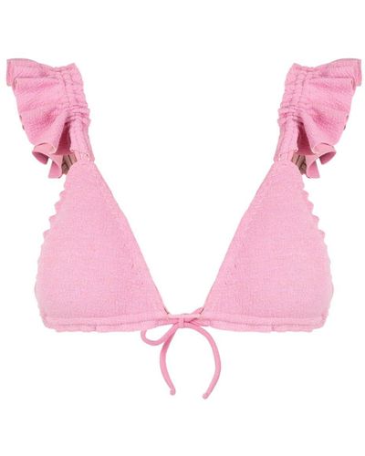 Clube Bossa Laven Ruffled Bikini Top - Pink