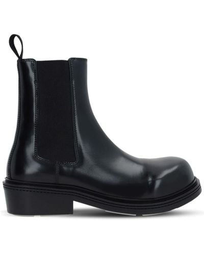 Bottega Veneta Leather chelsea ankle boots - Negro