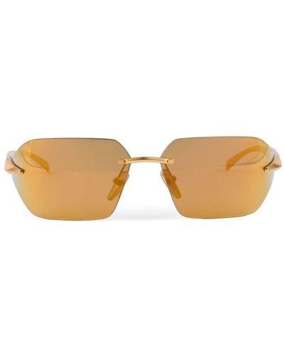 Prada Runway Tinted Sunglasses - Orange