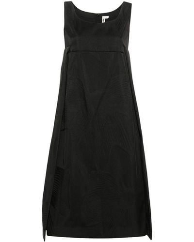 Comme des Garçons Patterned-jacquard Sleeveless Dress - Black