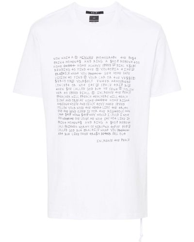 Ksubi Whitenoise Kash Katoenen T-shirt - Wit