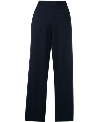 Barrie Knitted Flared Pants - Blue