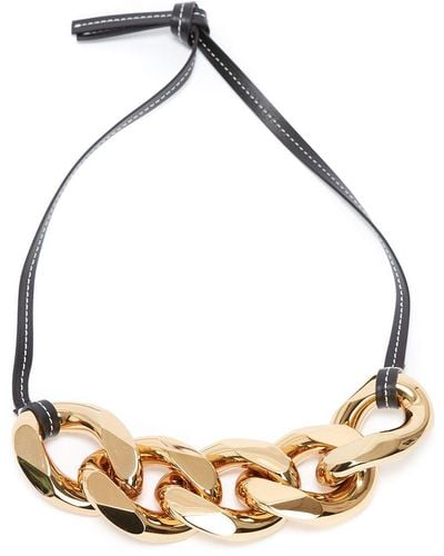 JW Anderson Large Chain-link Necklace - Black