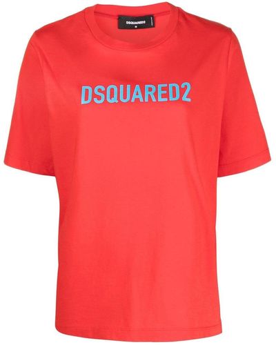 DSquared² T-shirt con stampa - Rosso