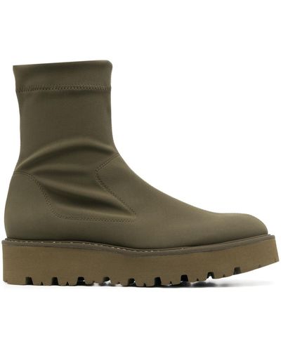 Pedro Garcia Ankle Ridged-sole Boots - Green