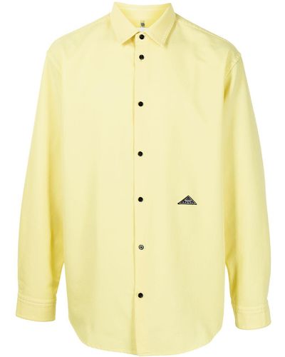 OAMC Logo-patch Button-up Shirt - Yellow