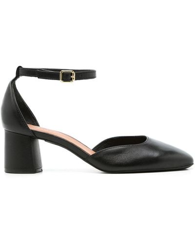 Sarah Chofakian Florence 55mm Leather Sandals - Black