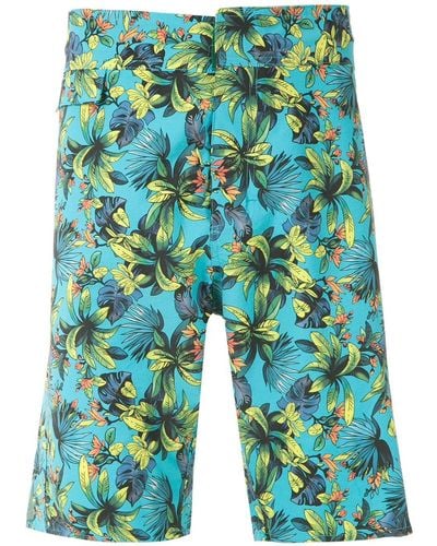 Amir Slama Printed Swim Shorts - Blue