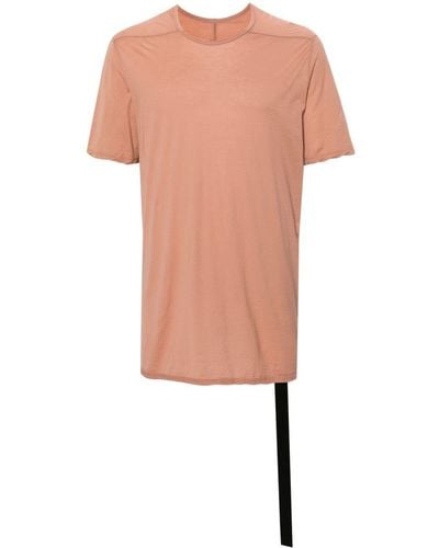 Rick Owens Longline Cotton T-shit - Pink